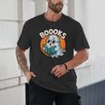 BOOOKS Cute Ghost Reading Books Halloween Unisex T-Shirt BOOOKS Cute Ghost Reading Books Halloween Unisex T-Shirt