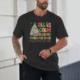All Is Calm Said No Teacher Ever Book Christmas Tree Unisex T-Shirt