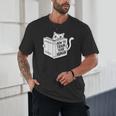 Cat Book Humor How To Train Your Human Unisex T-Shirt