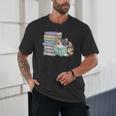 Cat On Books Pets Cats Reading Book Nerd Read Reader Bookcat Unisex T-Shirt Cat On Books Pets Cats Reading Book Nerd Read Reader Bookcat Unisex T-Shirt