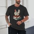 Chicken Books Back To School First Day Of School Boys Girls Unisex T-Shirt