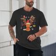 Christmas Librarian Reindeer Xmas Book Teachers Love Reading Unisex T-Shirt