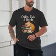 Coffee Cats & Books Lover For Women & Girls Coffee Unisex T-Shirt Coffee Cats & Books Lover For Women & Girls Coffee Unisex T-Shirt