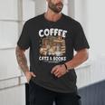 Coffee Cats And Books Cats And Reading Lovers Unisex T-Shirt Coffee Cats And Books Cats And Reading Lovers Unisex T-Shirt