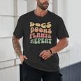 Colorful Dogs Books Plants Repeat Unisex T-Shirt