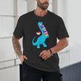 Cool Dinosaur Books Art For Men Women Libarian Book Lover Unisex T-Shirt