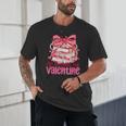 Coquette Bow All Booked For Valentine Book Lover Bookish Unisex T-Shirt