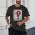 The Crimson Crescent 90s Retro Comic Book Superheroine Art Unisex T-Shirt