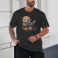 Cute Book Sea Otter Unisex T-Shirt