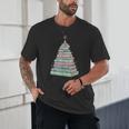 Cute Bookmas Christmas Book Tree Book Lover Teacher Unisex T-Shirt