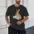 Cute Bunny Reading Book Glasses Bookworm Unisex T-Shirt Cute Bunny Reading Book Glasses Bookworm Unisex T-Shirt