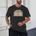 Cute Cat Sleeping On Books Unisex T-Shirt
