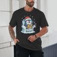 Cute Christmas Penguin Reading Book Cozy Winter Holiday Art Unisex T-Shirt Cute Christmas Penguin Reading Book Cozy Winter Holiday Art Unisex T-Shirt