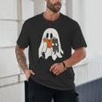 Cute Ghost Cat Reading Book Spooky Season Halloween Costume Unisex T-Shirt Cute Ghost Cat Reading Book Spooky Season Halloween Costume Unisex T-Shirt