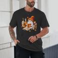 Cute Ghost Reading Book Lovers Halloween Pumpkin Women Girls Unisex T-Shirt Cute Ghost Reading Book Lovers Halloween Pumpkin Women Girls Unisex T-Shirt