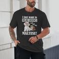 Cute Glasses Read Books & Pet My Maltese Lover Unisex T-Shirt
