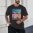 Cute Penguin Reading Book School Librarian Teacher Student Unisex T-Shirt