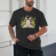 Cute Rabbit And Book Women Girls Reading Book Rabbit Lover Unisex T-Shirt Cute Rabbit And Book Women Girls Reading Book Rabbit Lover Unisex T-Shirt