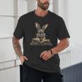 Cute Rabbit Bunny Book Lover Unisex T-Shirt