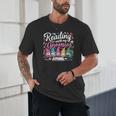 Cute Reading With My Gnomies Gnome Book Bookworm Lover Unisex T-Shirt