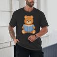 Cute Teddy Bear Reading Book Adorable For Readers Unisex T-Shirt