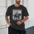 Defend Your Local Library Knight Cat Rider Book Lover Unisex T-Shirt