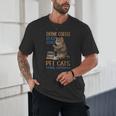 Drink Coffee Read Books Pet Cats Be Happy Bookworm Unisex T-Shirt Drink Coffee Read Books Pet Cats Be Happy Bookworm Unisex T-Shirt