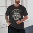Easily Distracted By Books & Dragons Bookworm Reading Unisex T-Shirt Easily Distracted By Books & Dragons Bookworm Reading Unisex T-Shirt