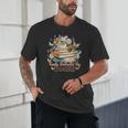 Easily Distracted By Books Book Wildflowers Book Lovers Unisex T-Shirt