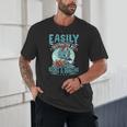 Easily Distracted By Books And Dragons Nerds Unisex T-Shirt Easily Distracted By Books And Dragons Nerds Unisex T-Shirt