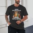 Easily Distracted By Cats And Books Book Lover Cat Unisex T-Shirt Easily Distracted By Cats And Books Book Lover Cat Unisex T-Shirt