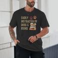 Easily Distracted By Dogs And Books Pets Books Lovers Unisex T-Shirt Easily Distracted By Dogs And Books Pets Books Lovers Unisex T-Shirt
