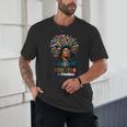 Education Is Freedom History Month Teacher Books Afro For Men Women Unisex T-Shirt