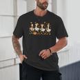 Fall Goose Reading Book Teacher Autumn Pumpkin Cozy Season Unisex T-Shirt
