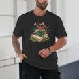 Floral Book Bloom Wildflowers Literature Nature Fantasy Unisex T-Shirt Floral Book Bloom Wildflowers Literature Nature Fantasy Unisex T-Shirt