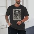 Floral The Reader Tarot Card Skeleton Reading Book Unisex T-Shirt