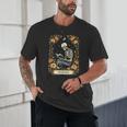 Floral Tarot Card The Reader Skeleton Reading Book Unisex T-Shirt