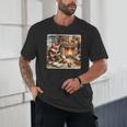 Fox Reads By Fireplace In Cabin Rustic Book Cozy Cup Tea Unisex T-Shirt Fox Reads By Fireplace In Cabin Rustic Book Cozy Cup Tea Unisex T-Shirt