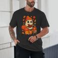 Ghost Reading Book Lovers Autumn Fall Halloween Unisex T-Shirt Ghost Reading Book Lovers Autumn Fall Halloween Unisex T-Shirt