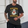 Ghost Reading Books Teacher Student Halloween Read More Book Unisex T-Shirt Ghost Reading Books Teacher Student Halloween Read More Book Unisex T-Shirt