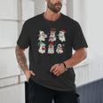 Ghost Santa Elf Squad Read Books Bookish Librarian Christmas Unisex T-Shirt