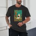 Groovy Ghost Reading Book Cat Halloween Ghost Teacher Unisex T-Shirt Groovy Ghost Reading Book Cat Halloween Ghost Teacher Unisex T-Shirt