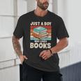 Just A Boy Who Loves Books Reading Bookworm Boys Kids Unisex T-Shirt