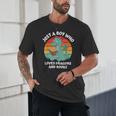 Just A Boy Who Loves Dragons And Books Kids Toddler Baby 5T Unisex T-Shirt
