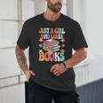 Just A Girl Who Loves Books Reading Cute Bookworm Girls Kids Unisex T-Shirt Just A Girl Who Loves Books Reading Cute Bookworm Girls Kids Unisex T-Shirt