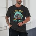 I Just Want To Read Books And Pet Cats Cat Book Lovers Unisex T-Shirt I Just Want To Read Books And Pet Cats Cat Book Lovers Unisex T-Shirt