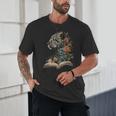 Leopard Book Flower Unisex T-Shirt