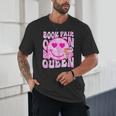 Library Book Fair Queen Vibe Groovy Tie Dye School Reading Unisex T-Shirt
