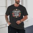 Library Is My Jam Librarian Book Lover Strawberry Unisex T-Shirt