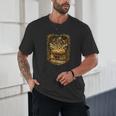 The Magic Of Books Vintage Style Reading Lover Cat & Tea Unisex T-Shirt